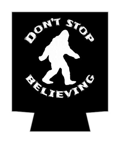 funny dont stop believing bigfoot sasquatch silhouette stickers, magnet