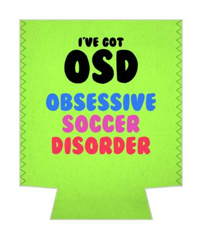 funny ive got osd obsessive soccer disorder stickers, magnet