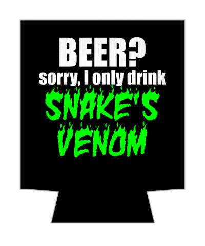 funny paranormal beer sorry i only drink snakes venom stickers, magnet