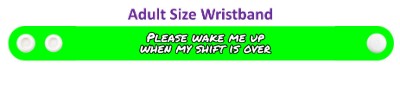 funny please wake me up when my shift is over stickers, magnet