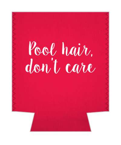 funny rhyme swimming pool hair dont care stickers, magnet