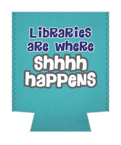 funny silence libraries are where shhhh happens stickers, magnet