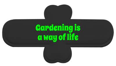 gardening is a way of life flowers stickers, magnet