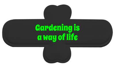 gardening is a way of life flowers stickers, magnet