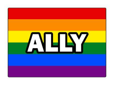 gay pride ally flag lgbt flag colors stickers, magnet