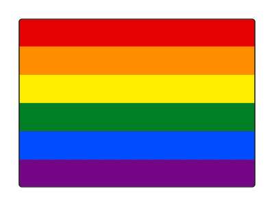 gay pride standard rainbow classic flag lgbt colors vibrant bright stickers, magnet
