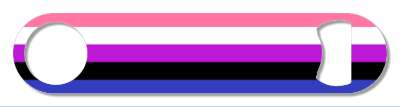 genderfluid flag lgbt classic colors group series stickers, magnet