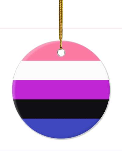 genderfluid pride flag colors lgbt stickers, magnet