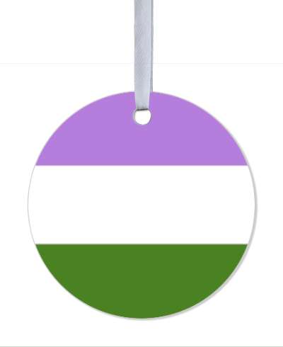 genderqueer pride flag lgbt metal circle stickers, magnet