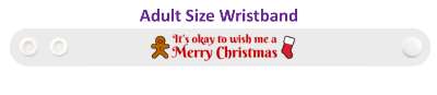 gingerbread man its okay to wish me a merry christmas stocking stickers, magnet