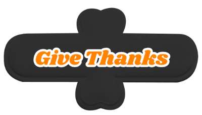 give thanks reminder thankful stickers, magnet