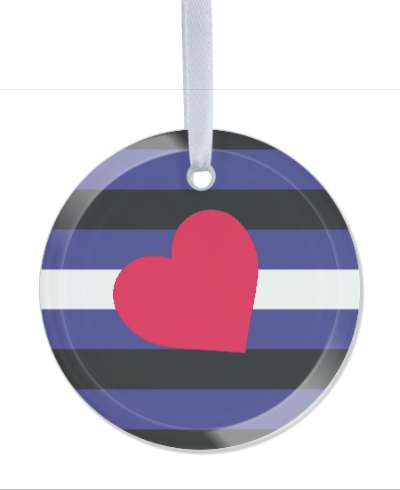 glass circle leather pride flag lgbt stickers, magnet