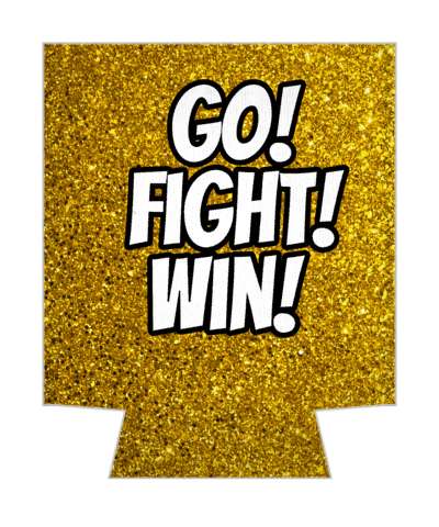 go fight win cheerleader sayings stickers, magnet