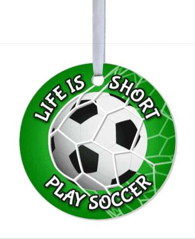 goal net life is short play soccer soccerball stickers, magnet