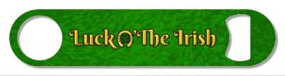 gold green luck o the irish horseshoe stickers, magnet