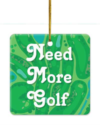 golf course top view need more golf stickers, magnet