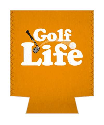 golf life putter club golfball orange stickers, magnet
