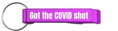 got the covid shot stickers, magnet