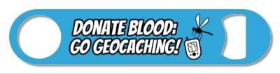 gps mosquito donate blood go geocaching stickers, magnet