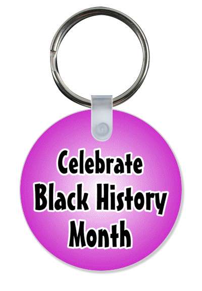 gradient purple celebrate black history month stickers, magnet