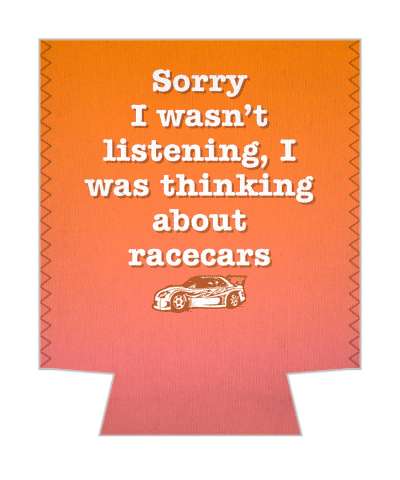 gradient sorry i wasnt listening i was thinking about racecars racing fan stickers, magnet