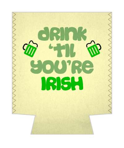 green beer mugs drink til youre irish stickers, magnet
