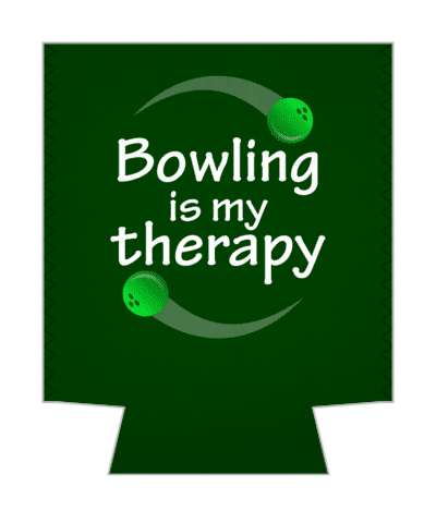 green bowling is my therapy bowling balls stickers, magnet
