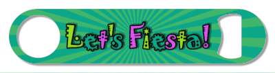 green burst lets fiesta colorful stickers, magnet