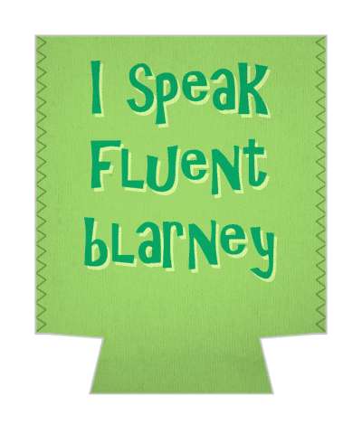 green i speak fluent blarney stickers, magnet