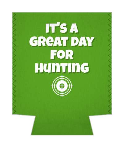 green its a great day for hunting target stickers, magnet