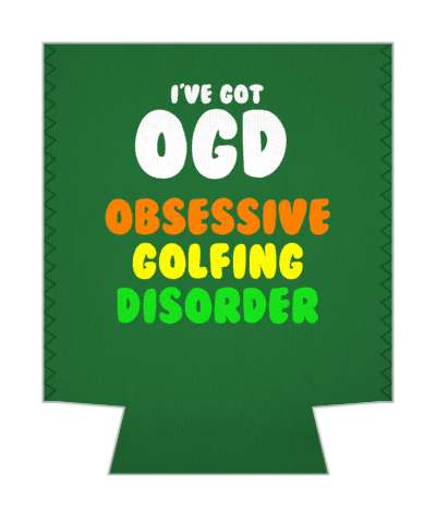 green ive got ogd obsessive golfing disorder joke funny stickers, magnet