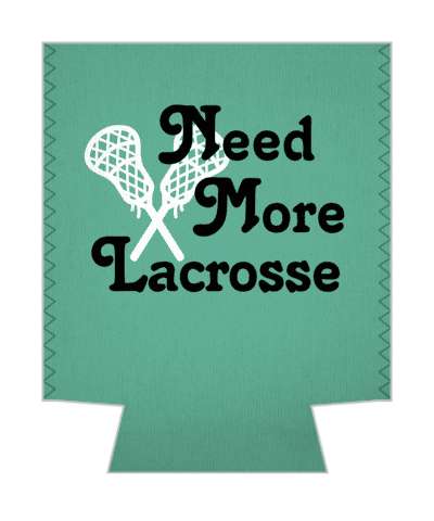 green need more lacrosse crossed sticks stickers, magnet