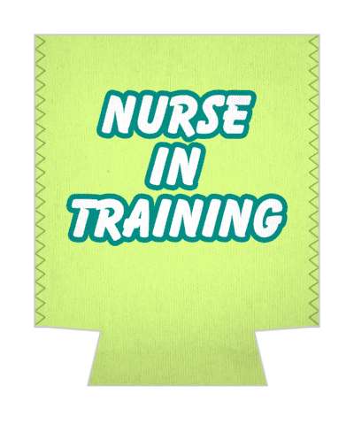 green nurse in training stickers, magnet