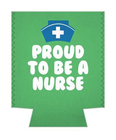 green proud to be a nurse cap stickers, magnet