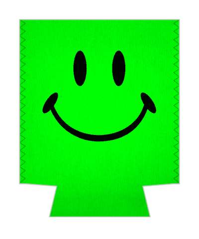 green smile face classic awesome fun stickers, magnet