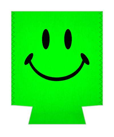 green smiley smile emoji classic awesome fun stickers, magnet