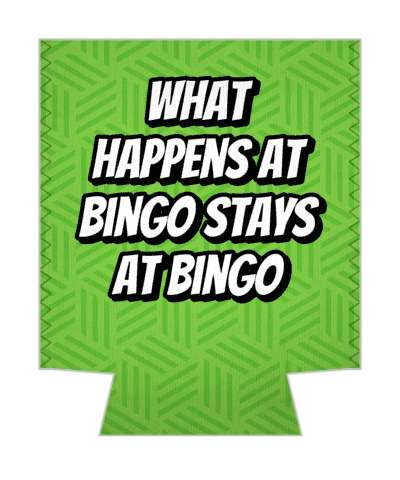 green what happens at bingo stays at bingo funny stickers, magnet