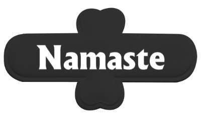 greeting namaste welcome stickers, magnet