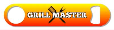 grill master bbq barbeque utensils cooking father stickers, magnet