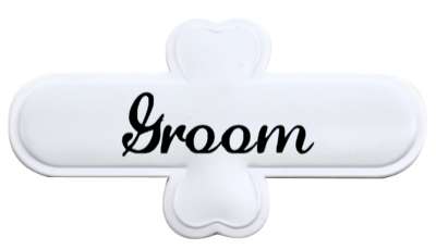 groom partner marriage stickers, magnet