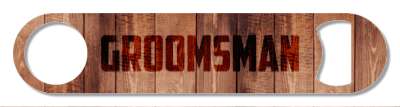 groomsman rustic wooden stickers, magnet