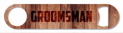 groomsman rustic wooden stickers, magnet