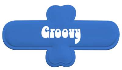 groovy cool word stickers, magnet