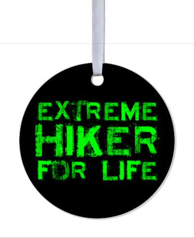 grunge look green black extreme hiker for life texture stickers, magnet