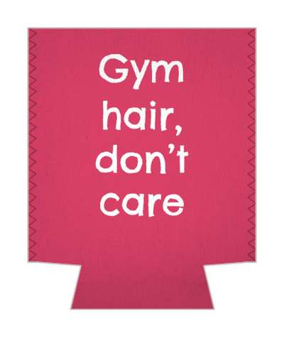gym hair dont care funny gymnastics saying stickers, magnet