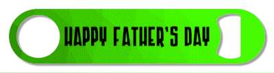 happy fathers day green classic stickers, magnet