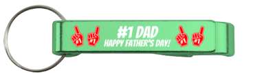 happy fathers day number one dad stickers, magnet
