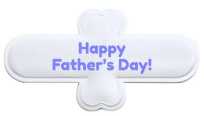 happy fathers day party fun stickers, magnet