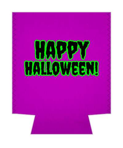 happy halloween fun purple green outline stickers, magnet