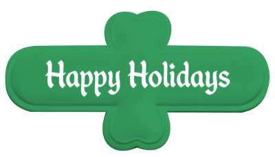 happy holidays festive stickers, magnet